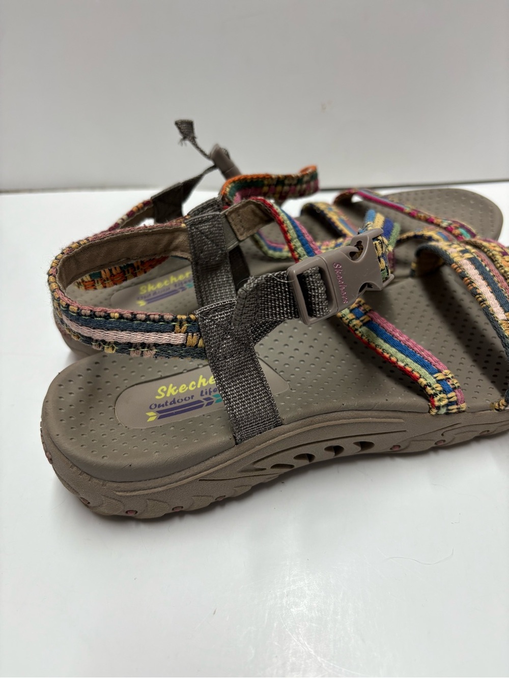 Skechers Outdoor Lifestyle Reggae Sew Me Boho Woven Sandal Multicolor Sz 10 - Picture 5 of 9